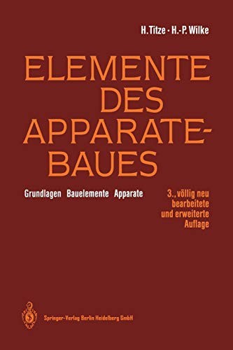 Cover for Elemente des Apparatebaues