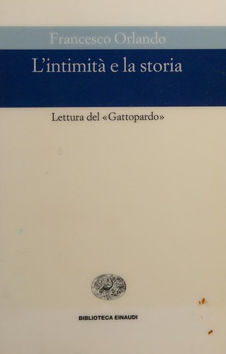 Cover for L' intimità e la storia