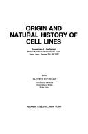 Cover for Origin and natural history of cell lines