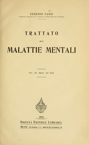 Cover for Trattato delle malattie mentali