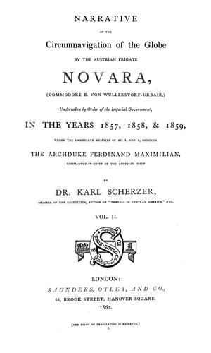 Cover for Narrative of the circumnavigation of the globe by the Austrian frigate Novara