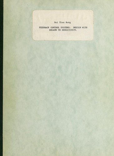 Cover for Feedback control systems