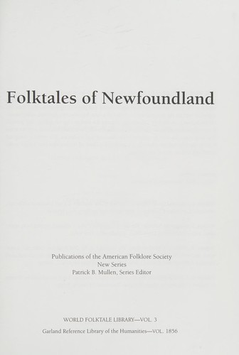 Cover for Folktales of Newfoundland