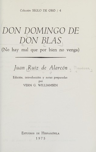 Cover for Don Domingo de Don Blas