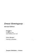 Cover for Ernest Hemingway