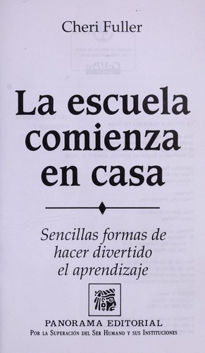 Cover for La escuela comienza en casa