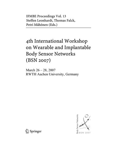 Cover for 4th International Workshop on Wearable and Implantable Body Sensor Networks (BSN 2007)
