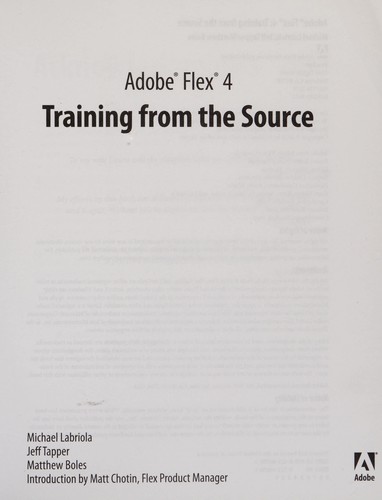 Cover for Adobe Flex 4
