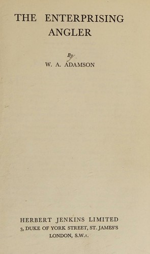 Cover for The enterprising angler