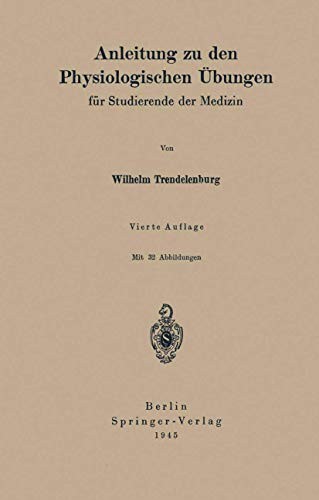 Cover for Anleitung Zu Den Physiologischen Übungen