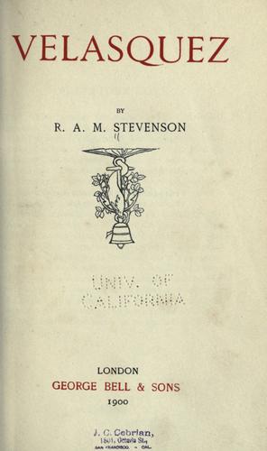 Cover for Velasquez
