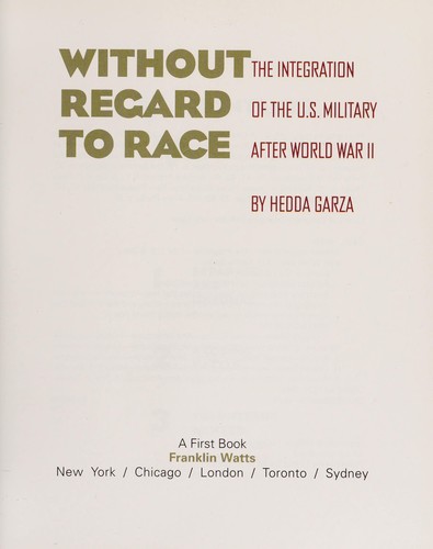 Cover for Without regard to race