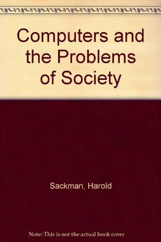 Cover for Computers and the problems of society.