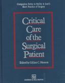 Cover for Critical care of surgical patient