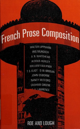 Cover for French prose composition
