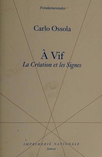 Cover for À vif