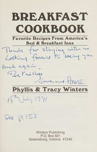 Cover for Breakfast cookbook