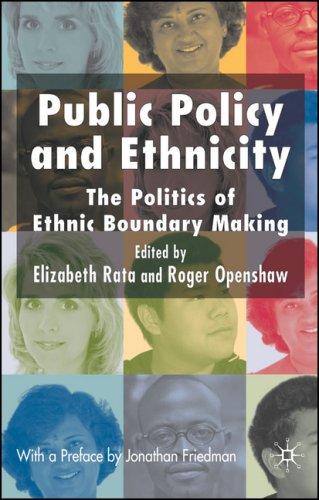 Cover for Public Policy and Ethnicity