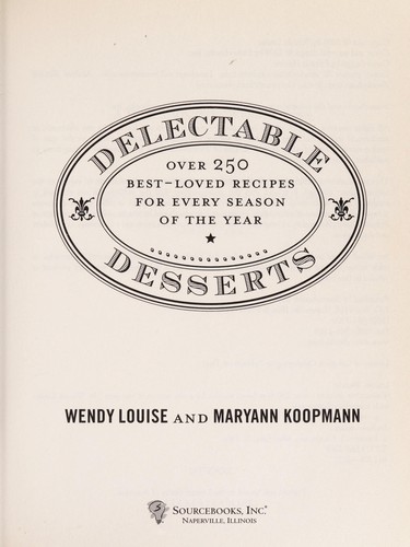 Cover for Delectable desserts