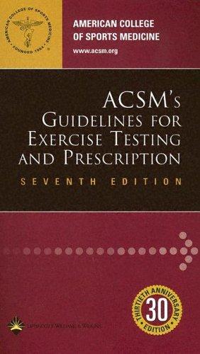 Cover for ACSM's guidelines for exercise testing and prescription