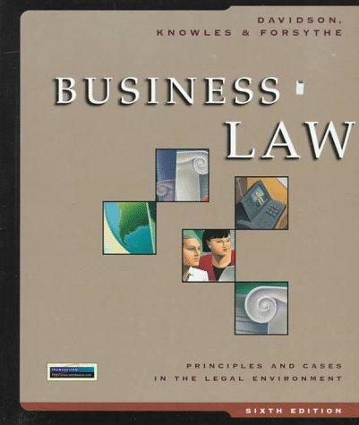 Cover for Business law