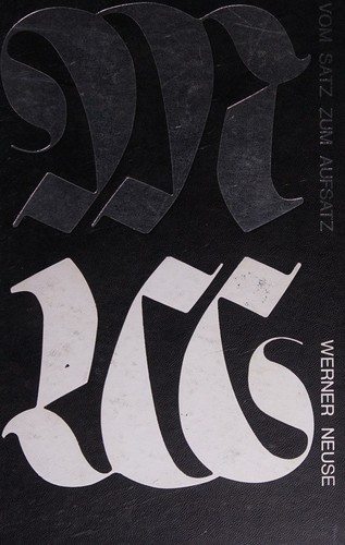 Cover for Vom Satz Zum Aufsatz