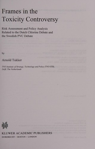 Cover for Frames in the toxicity controversy