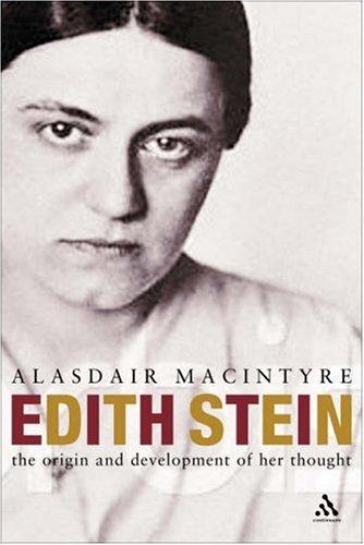 Cover for Edith Stein