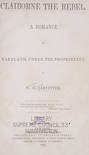 Cover for Claiborne the rebel