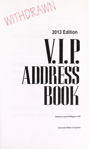 Cover for V.I.P. address book