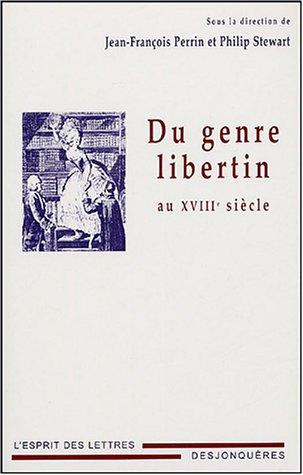 Cover for Du genre libertin au XVIIIe siècle