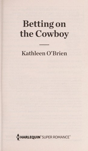 Cover for Betting on the cowboy