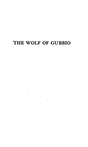 Cover for The wolf of Gubbio