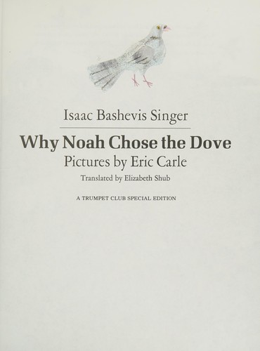 Cover for Why Noah Chose the Dove