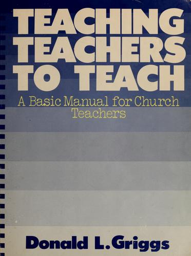 Cover for Teaching teachers to teach