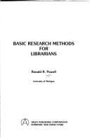 Cover for Basic research methods for librarians