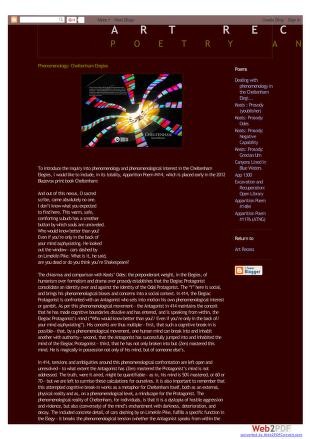 Cover for Phenomenology: Cheltenham Elegy 414