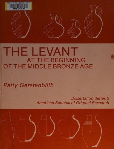 Cover for The Levant at the beginning of the Middle Bronze Age