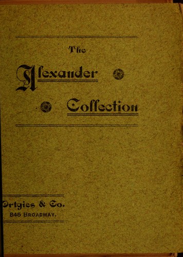 Cover for Catalogue of costly and valuable paintings of the modern school of art