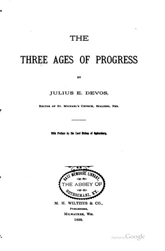Cover for The three ages of progress