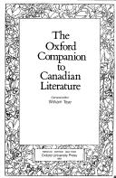 Cover for The Oxford companion to Canadian literature