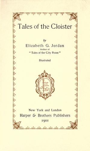 Cover for Tales of the cloister