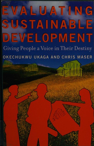 Cover for Evaluating sustainable development