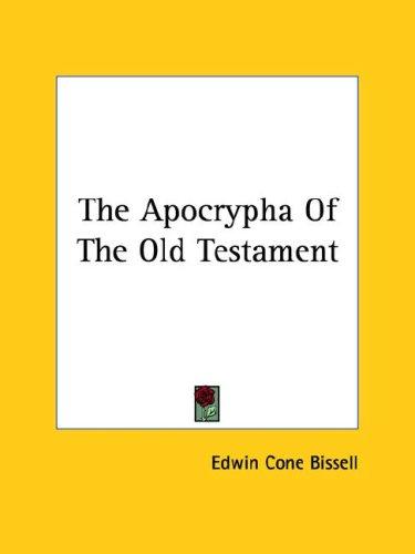 Cover for The Apocrypha Of The Old Testament