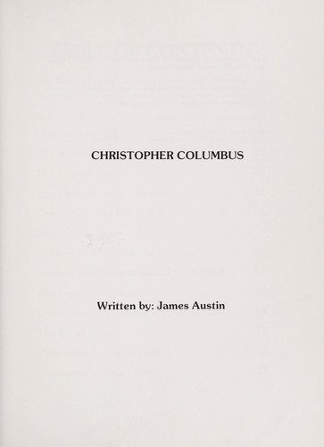 Cover for Christopher Columbus