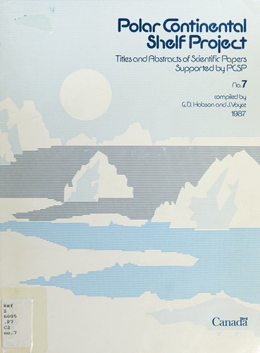 Cover for Polar Continental Shelf Project