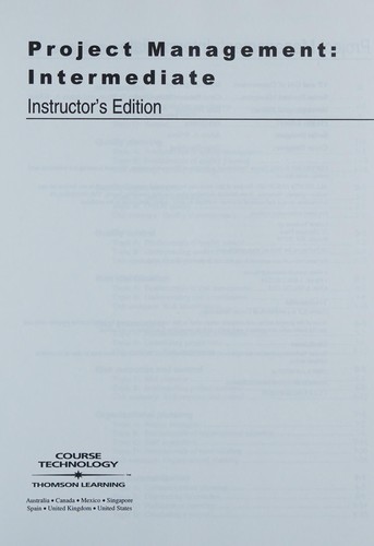 Cover for Aie Project Management Interm
