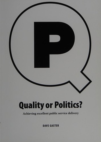 Cover for Quality or politics?