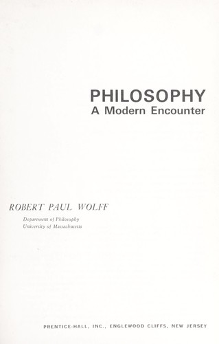 Cover for Philosophy