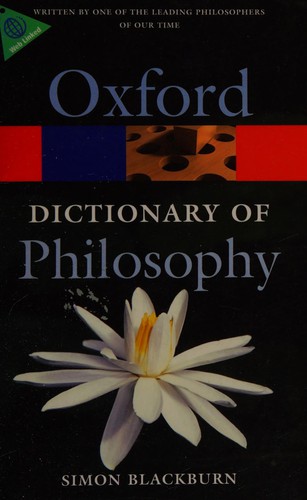 Cover for The Oxford dictionary of philosophy